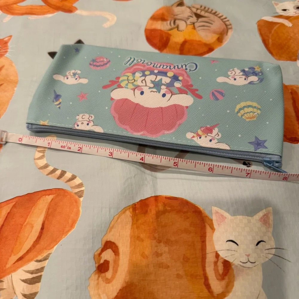 Cinnamoroll Blue Pencil Bag with Seashells and Mermaid Theme